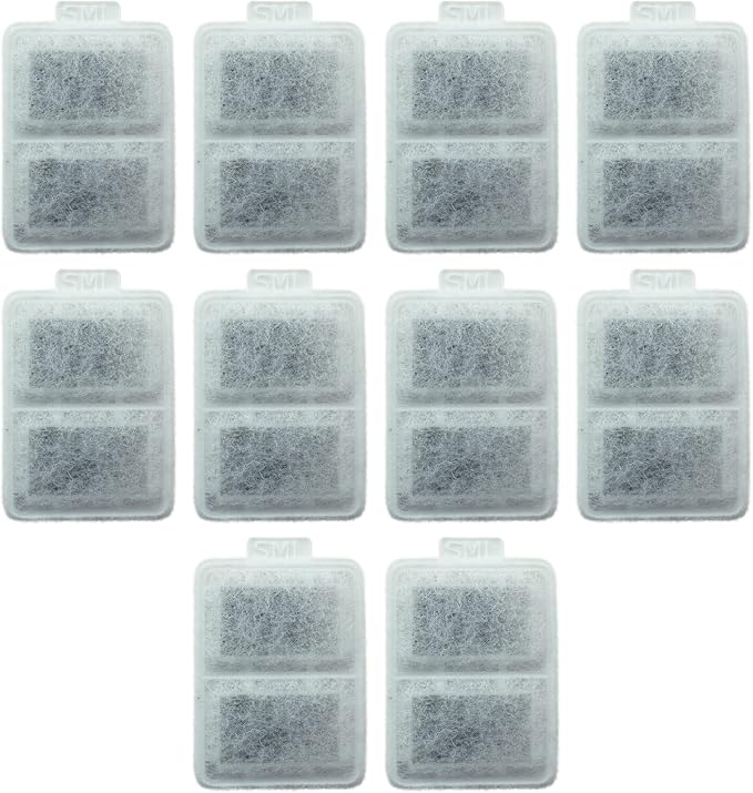 PET STANDARD Small Filters for Whisker City Fountain, 10-Pack | Compatible with Whisker City automatic pet fountains using small filters.