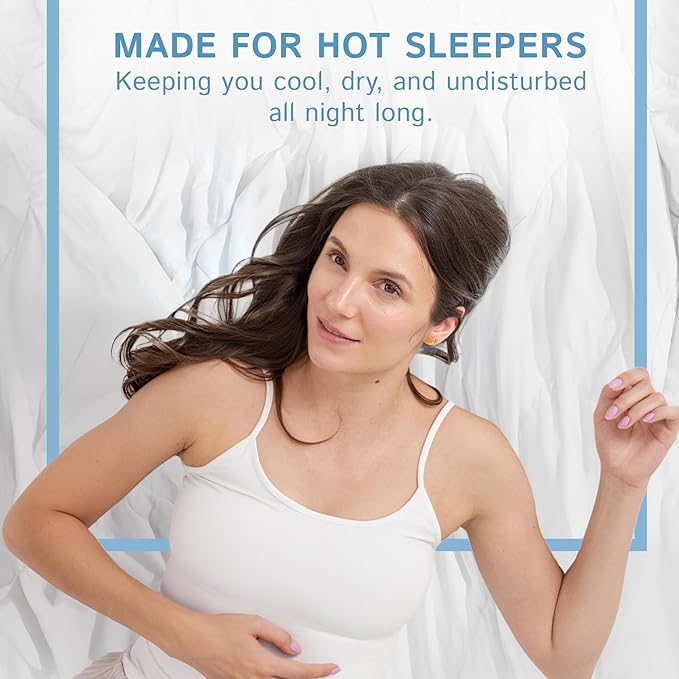 Four Seasons Essentials Cooling Comforter - Queen Size 90" x 90" - White