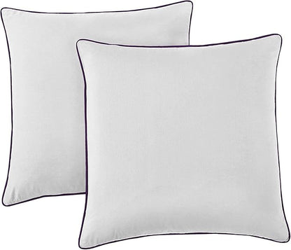 Chezmoi Collection Loft 8-Piece Luxury Striped Comforter Set (King, Purple/Gray/Lavender)