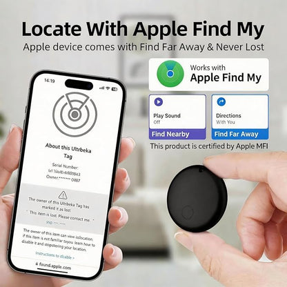 GPS Tracker for Vehicles - No Subscription Tracker Device for Vehicles, No Monthly Fee & SIM Card for Car Tracker Device Hidden for Android and iPhone, IP68 Waterproof, Safe & Durable, Small