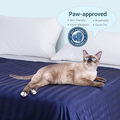Elegear Revolutionary Cooling Blanket King, Absorbs Heat to Keep Body Cool for Night Sweats, Double Sided Arc-Chill3.0 Cool Fiber Q-Max>0.5, Lightweight Summer Cold Blankets Sleeping 90" x 108"