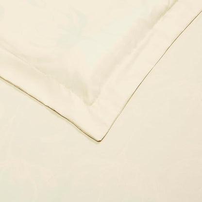 Amazon Basics Lightweight Microfiber 3-Piece Duvet Cover Set with Zipper Closure, King, Beige, Solid