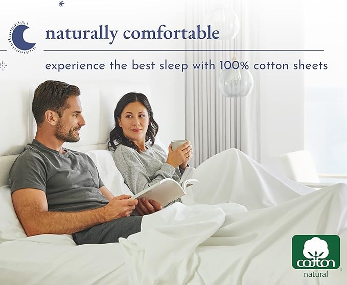 California Design Den 100% Cotton 2-Pack Twin XL Sheet Sets, Soft Extra Long Twin Bed Sheets, 12" Pocket Sheets, Twin XL Sheets Sateen, Dorm Essentials for Guys - Dark Grey (Black Tone)