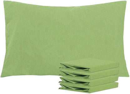 NTBAY Queen Pillowcase Set - 4 Pack Brushed Microfiber 20x30 Pillowcases - Soft, Wrinkle-Free, Fade-Resistant, Stain-Resistant, Sage Green Pillowcases with Envelope Closure - 20x30 Inches, Sage Green