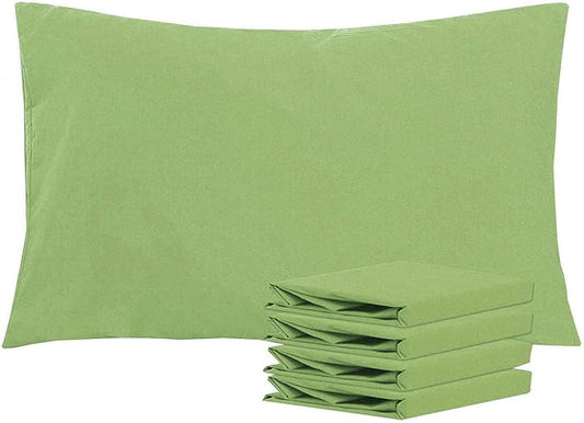 NTBAY Queen Pillowcase Set - 4 Pack Brushed Microfiber 20x30 Pillowcases - Soft, Wrinkle-Free, Fade-Resistant, Stain-Resistant, Sage Green Pillowcases with Envelope Closure - 20x30 Inches, Sage Green