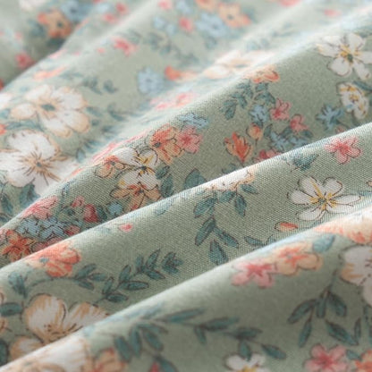 Floral Full Comforter Set 3 Pieces Soft Chic Garden Style Vintage Print Lightweight Botanical Flower