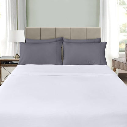 Utopia Bedding Standard Pillow Cases - 12 Pack - Envelope Closure - Soft Brushed Microfiber Fabric - Shrinkage and Fade Resistant Pillow Covers Standard Size 20 X 26 Inches (Standard, Grey)