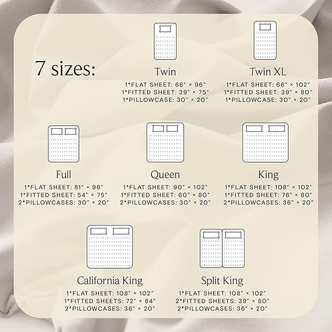 LuxClub 4 PC Sheet Set Bed Sheets Deep Pockets 18" Eco Friendly Wrinkle Free Cooling Machine Washable Hotel Bedding Silky Soft - Linen Queen