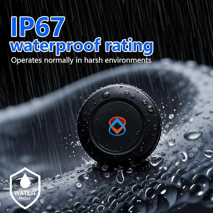 GPS Tracker for Vehicles, Cars, Motorcycles & Fleet - Real-Time Portable Magnetic Tracking Device, No Monthly Fee No Subscription, Global Coverage Location Tracker for Car Kids, Elderly, Pets & Assets