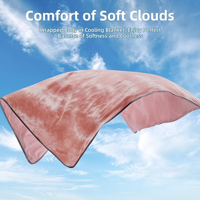 inhand Cooling Blanket King Size (90"x108"), Cooling Blankets for Hot Sleepers, Absorbs Heat to Keep Adults Cool for Summer Nights Sweats, Thin Cold Lightweight Blanket for Couch Bed, All Season Use