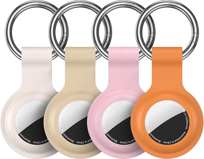 Compatible for AirTag Holder Keychain for Apple Air Tag 1st&2nd Generation | Airtag Key Chain Ring Case Cover for Air Tag Holder GPS Tracker Item Air Tags Finders Air Tagholder for Kids,Bags,Luggages