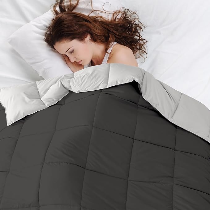 Modern Threads Down Alternative Reversible Comforter Dark Gray/Gray King
