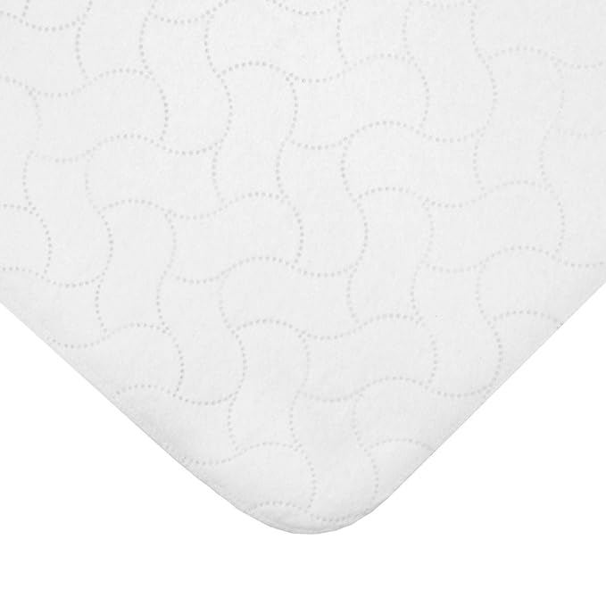 American Baby Company Waterproof Quilt-Like Flat Reusable Multi-use Protective Mattress Pad Cover for Babies, Adults and Pets, White, 27"x36"