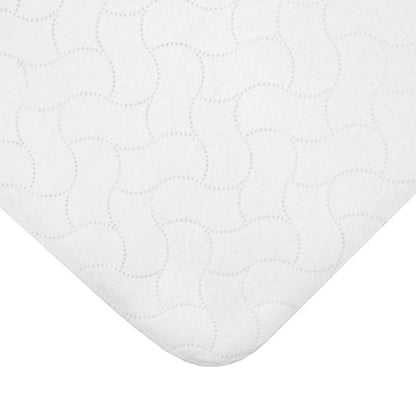 American Baby Company Waterproof Quilt-Like Flat Reusable Multi-use Protective Mattress Pad Cover for Babies, Adults and Pets, White, 27"x36"