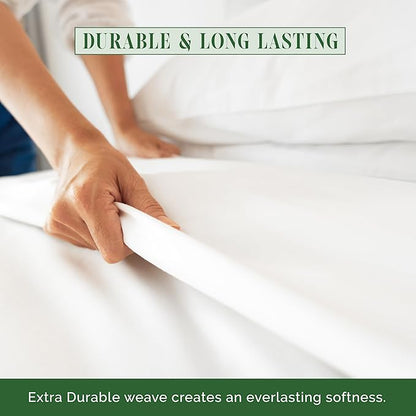 Luxury Flat Sheet on Amazon Elegant Comfort Wrinkle-Free 1500 Premier Hotel Quality 1-Piece Flat Sheet, Queen Size, Aqua