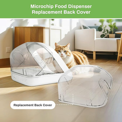 Rear Cover for Automatic Microchip Pet Feeder-Prevents Stubborn Pets from Taking Food from the Back of the Feeder (1 Pack)