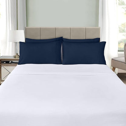 Utopia Bedding Queen Pillow Cases - 12 Pack - Envelope Closure - Soft Brushed Microfiber Fabric - Shrinkage and Fade Resistant Pillow Covers Queen Size 20 X 30 Inches (Queen, Navy)