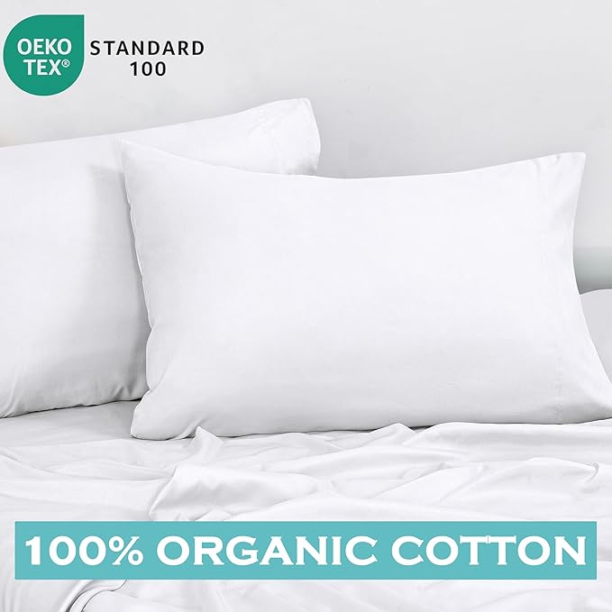 Royale Linens White Cotton Pillow Cases King Size Set of 12 - Bed Pillow Covers - 100% Cotton Pillowcases - Soft & Cooling - Envelope Closure - Hotel Quality Bulk Pillowcases 20" x 40"