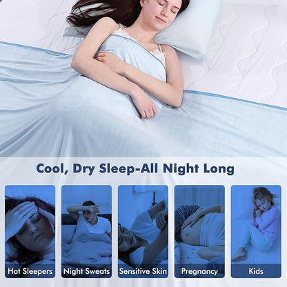Elegear Cooling Blanket for Hot Sleepers, Double-Sided Arc-Chill® 3.0 Cooling Tech, Q-Max >0.5 Cool to Touch Cooling Blankets, Soft Breathable Summer Blanket for Night Sweats & Hot Flashes, King