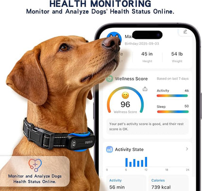 AI GPS Dog Tracker, Virtual Fence & AI Health Monitor, Waterproof