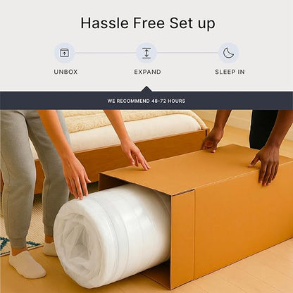 Signature Design by Ashley Twin Size Chime 10 Inch Medium Firm Memory Foam Mattress with Green Tea & Charcoal Gel for Pressure Relief, Fiberglass Free, Mattress In A Box
