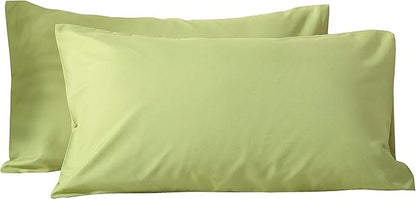 Evolive Ultra Soft Brushed Microfiber Standard Size 20"x30" Pillowcases Pair Set of 2 with Envelope Closure (20"x30" Standard, Sage)