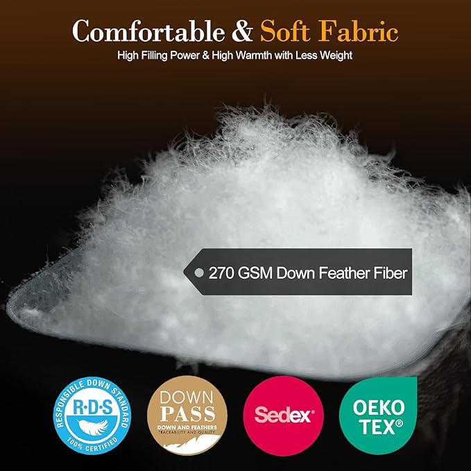 Down Fibers Comforter California King Size,Luxurious All Seasons Hotel Collection Duvet Insert,54 Oz High Bulkiness Medium Warmth,Fluffy & Breathable for Bedroom, Guestroom, Hotel (White,104x96)