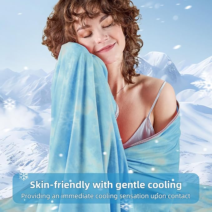 inhand Cooling Blanket King Size (90"x108"), Cooling Blankets for Hot Sleepers, Absorbs Heat to Keep Adults Cool for Summer Nights Sweats, Thin Cold Lightweight Blanket for Couch Bed, All Season Use