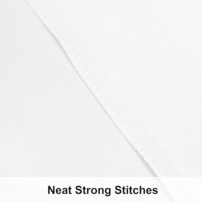 NTBAY 2 Pack Satin King Pillowcases for Hair and Skin, Luxurious and Silky Pillow Cases with Envelope Closure, 20x36 Inches, White