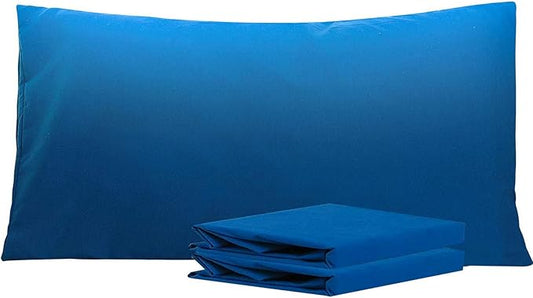 NTBAY King Pillowcase Set - 2 Pack Brushed Microfiber 20x40 Pillowcases - Soft, Wrinkle-Free, Fade-Resistant, Stain-Resistant, Royal Blue Pillowcases with Envelope Closure - 20x40 Inches, Royal Blue