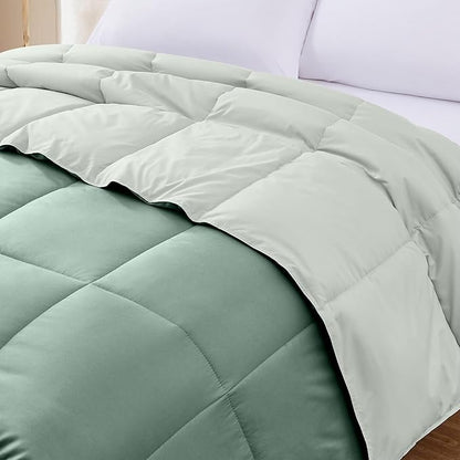 Modern Threads Down Alternative Reversible Comforter Ivory/Sage Green King