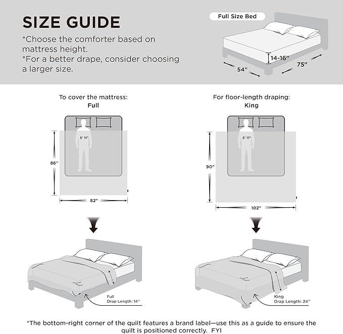 Bedsure Comforter Duvet Insert - Quilted Comforters Full Size, All Season Duvet, GentleSoft Down Alternative Bedding Blanket, with 8 Tabs, Gifts for Women/Men, Purple, Full 86 x 82 Inches