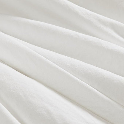 WRENSONGE Full Size Comforter Sets - 3 Pieces Prewashed White Comforter Soft Lightweight for All Seasons,Fluffy Down Alternative Comforter Full Size with 2 Pillow Shams