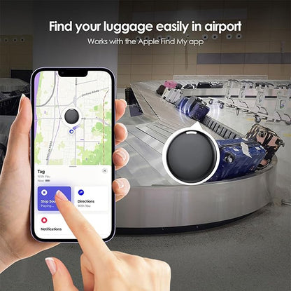 GPS Tracker for Vehicles No Subscription for iOS Only - 2 Pack | Undetectable Car Tracker, Precise Location Bluetooth Tag Compatible with Apple Find My for Key Luggage Kid Pet