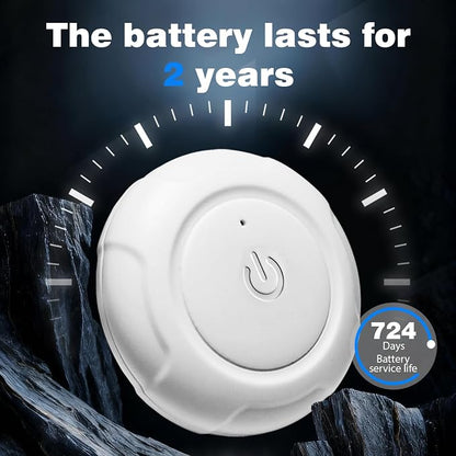 GPS Vehicle Tracker, 2-Year Battery, No SIM Card or Monthly Subscription | iOS & Android App with 1-Minute Location Updates, History & Sharing, Magnetic IPX7 Waterproof Design
