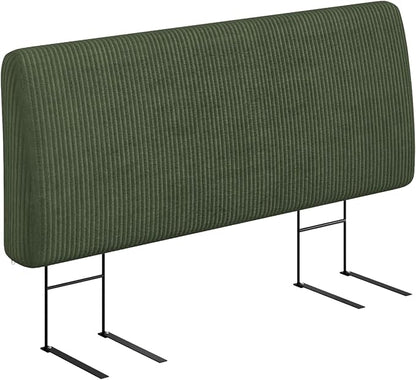 4.7" Upholstered Headboard for Queen Size Bed, Height Adjustable and Ergonomic Headboard, Easy Assemble, Sturdy and Durable, Olive Green