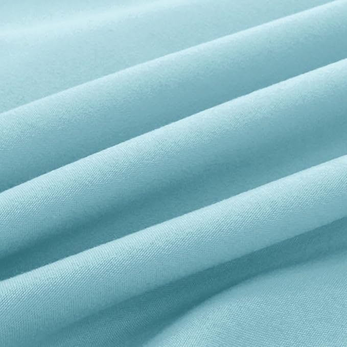 Elegant Comfort Luxury Ultra-Soft 2-Piece Pillowcase Set - 1500 Premium Hotel Quality Microfiber Double Brushed - Wrinkle Resistant, King Size, Aqua Blue