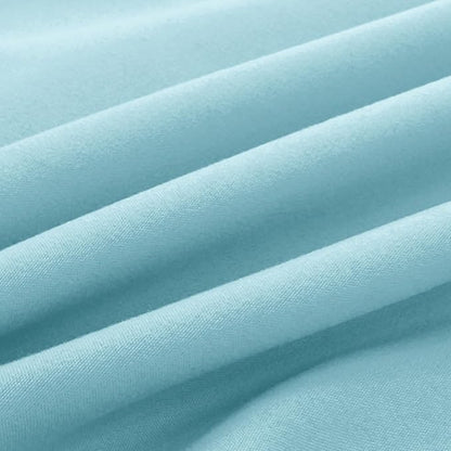 Elegant Comfort Luxury Ultra-Soft 2-Piece Pillowcase Set - 1500 Premium Hotel Quality Microfiber Double Brushed - Wrinkle Resistant, King Size, Aqua Blue
