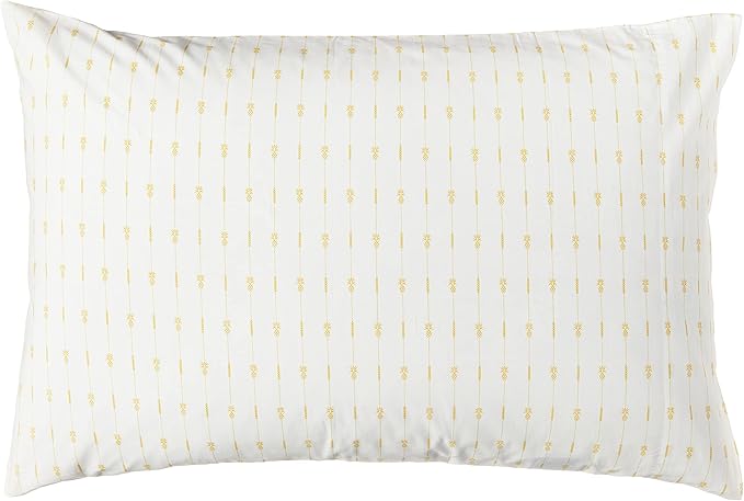 Tommy Bahama - Queen Size Sheet Set, 100% Cotton Percale Bedding with a Crisp & Cool Feel, Bed Sheets with Matching Fitted Sheet & Pillowcases (Pineapple Pinstripe Yellow)
