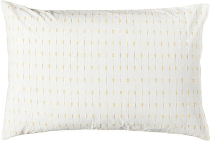 Tommy Bahama - Queen Size Sheet Set, 100% Cotton Percale Bedding with a Crisp & Cool Feel, Bed Sheets with Matching Fitted Sheet & Pillowcases (Pineapple Pinstripe Yellow)