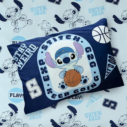 Northwest Disney Lilo & Stitch Twin Comforter Set, Reversible Design Ultra Soft Fade Resistant Microfiber Kids Bedding Set, Officially Licensed | Reversible Design, Ultra Soft, Fade Resistant, Microfiber, Kids Bedding, Officially Licensed