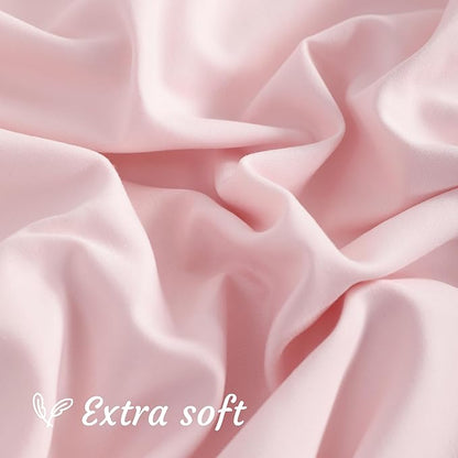 NTBAY Toddler Pillow Cases Set of 2, 2 Pack Brushed Microfiber 14x20 Pillow Cases, Soft, Wrinkle, Fade, Stain Resistant Blush Pink Pillow Cases with Envelope Closure, 14x20 Inches, Blush Pink