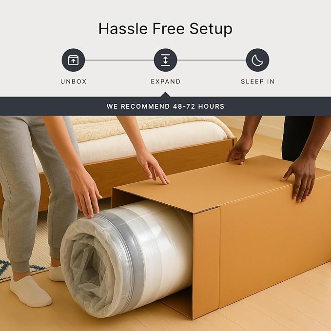 Signature Design by Ashley Chime 12 Memory Foam Mattress, Ultra Plush Contouring Support, Thick Memory Foam for Pressure Relief, Mattress in a Box, Queen Size
