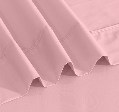 RUVANTI 100% Cotton Sheets – Twin XL Size Percale Bedding, Cooling & Breathable, Durable with a Crisp, Soft & Comfortable Feel, 16" Deep Pocket, 3-Piece Set, Bridal Rose