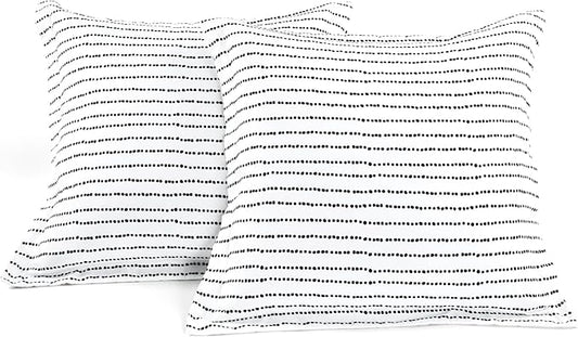 Lush Decor Hygge Geo Reversible 5 Piece Comforter Set, King, Black & White
