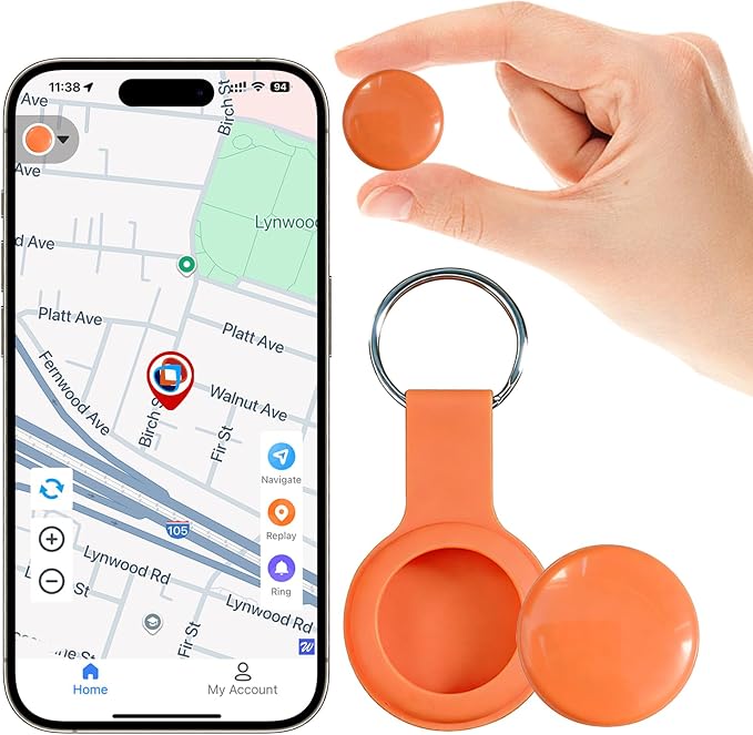 GPS Tracker for Vehicles,Portable GPS Tracking Device-TG03-Orange | Real Time Full Global Coverage Location Tracker for Kids,Dogs,Trucks/Person,No Monthly Fee/No SIM Card Required