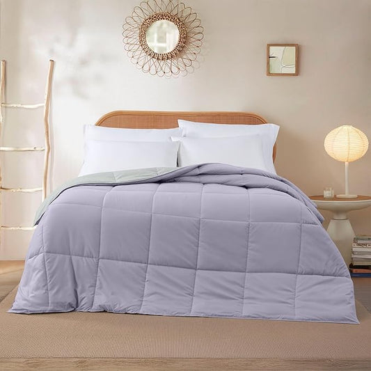 Modern Threads Down Alternative Reversible Comforter Purple/Silver Twin
