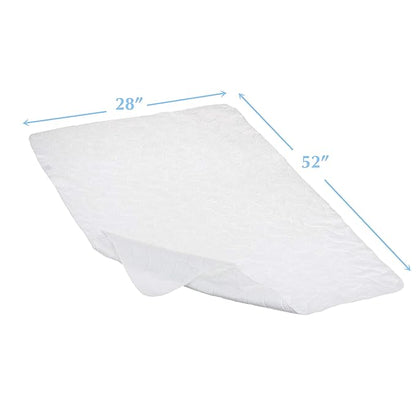 American Baby Company 2 Pack Waterproof Reusable Embossed Quilt-Like Flat Crib Protective Mattress Pad Cover for Babies, Adults and Pets, White