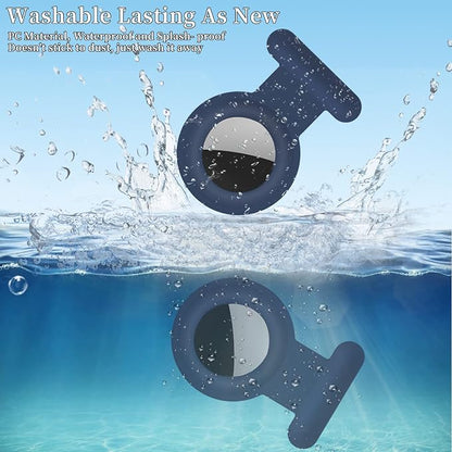 2 Pack for Airtag Holder Case Tracker,Silicone Hidden Kid Holder for Airtag | For Airtag Tracker with Invisible Pin, Anti Lost for Air Tag Case Cover for Toddlers, Elderly, Pet, Clothing