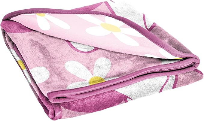 Jay Franco Kids Plush Throw Blanket – Soft & Cozy Fleece Throw for Bedroom & Couch Décor, Official Licensed Product, Pink - Minnie Mouse, 40x50 - Travel Blanket
